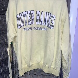 Outer Banks Men's Crewneck Sweater - Light Yellow